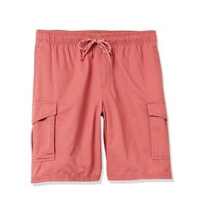 Amazon Essentials Men's 9" Elastic Waist Cargo Short. Size small